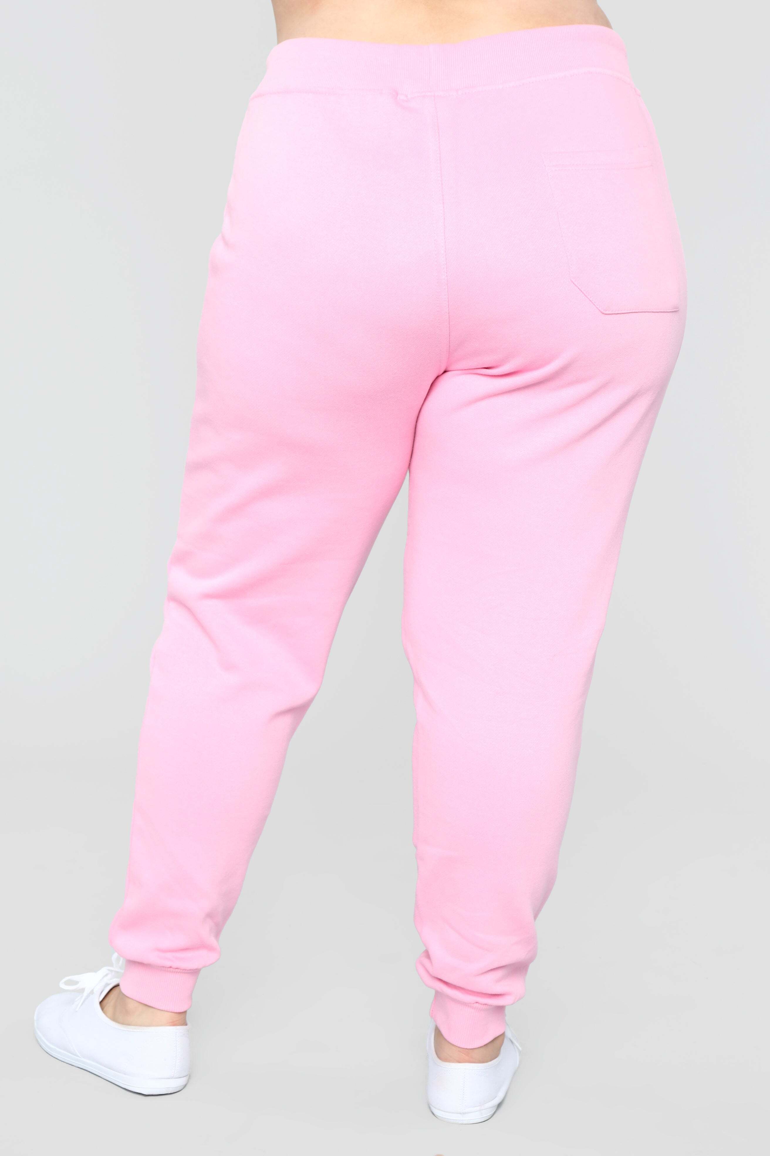 Stole Your Boyfriend's Oversized Jogger - Pink - hattoul