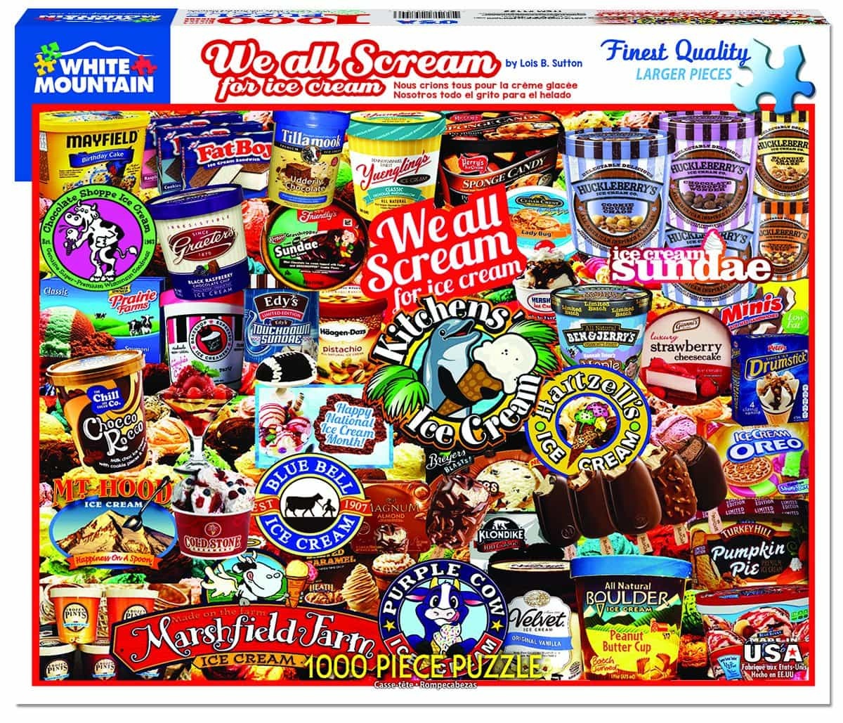 We All Scream For Ice Cream (1133pz) - 1000 Piece Jigsaw Puzzle