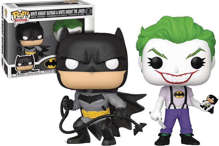 POP DC WHITE KNIGHT BATMAN AND JOKER 2 PACK PX EXCLUSIVE