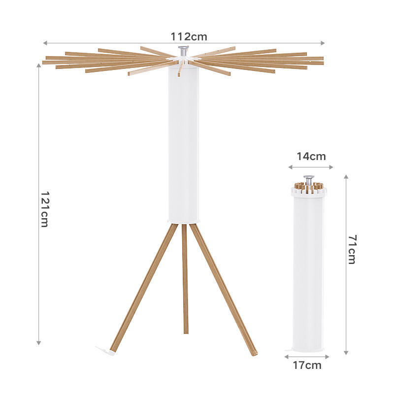Solid Wood Tripod Clothes Drying Rack Discount store