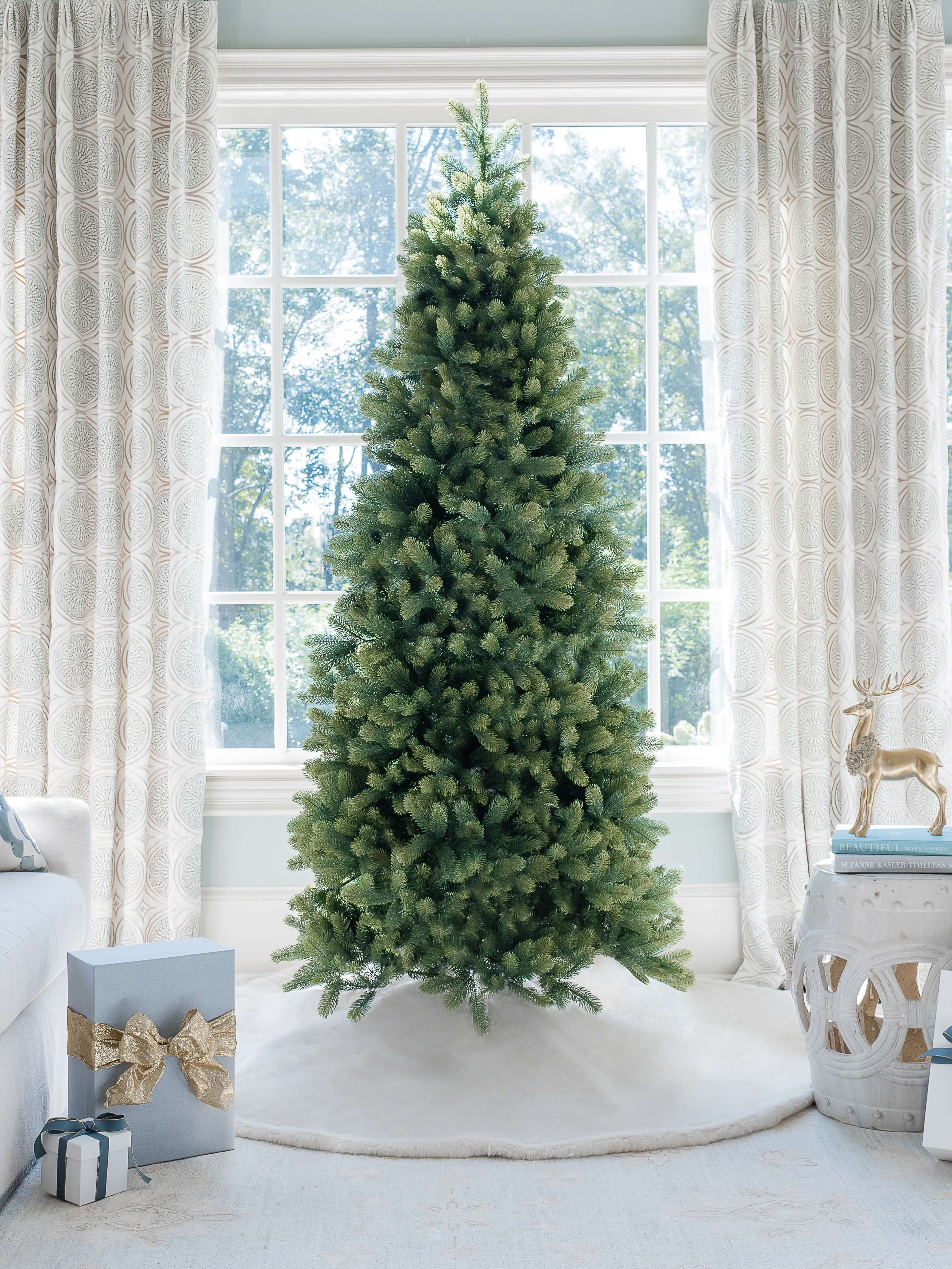 6.5' Royal Fir Slim Quick-Shape Artificial Christmas Tree Unlit