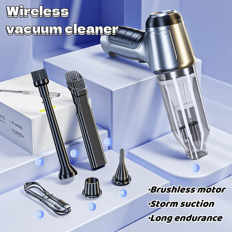 Wireless wet and dry car vacuum cleaner