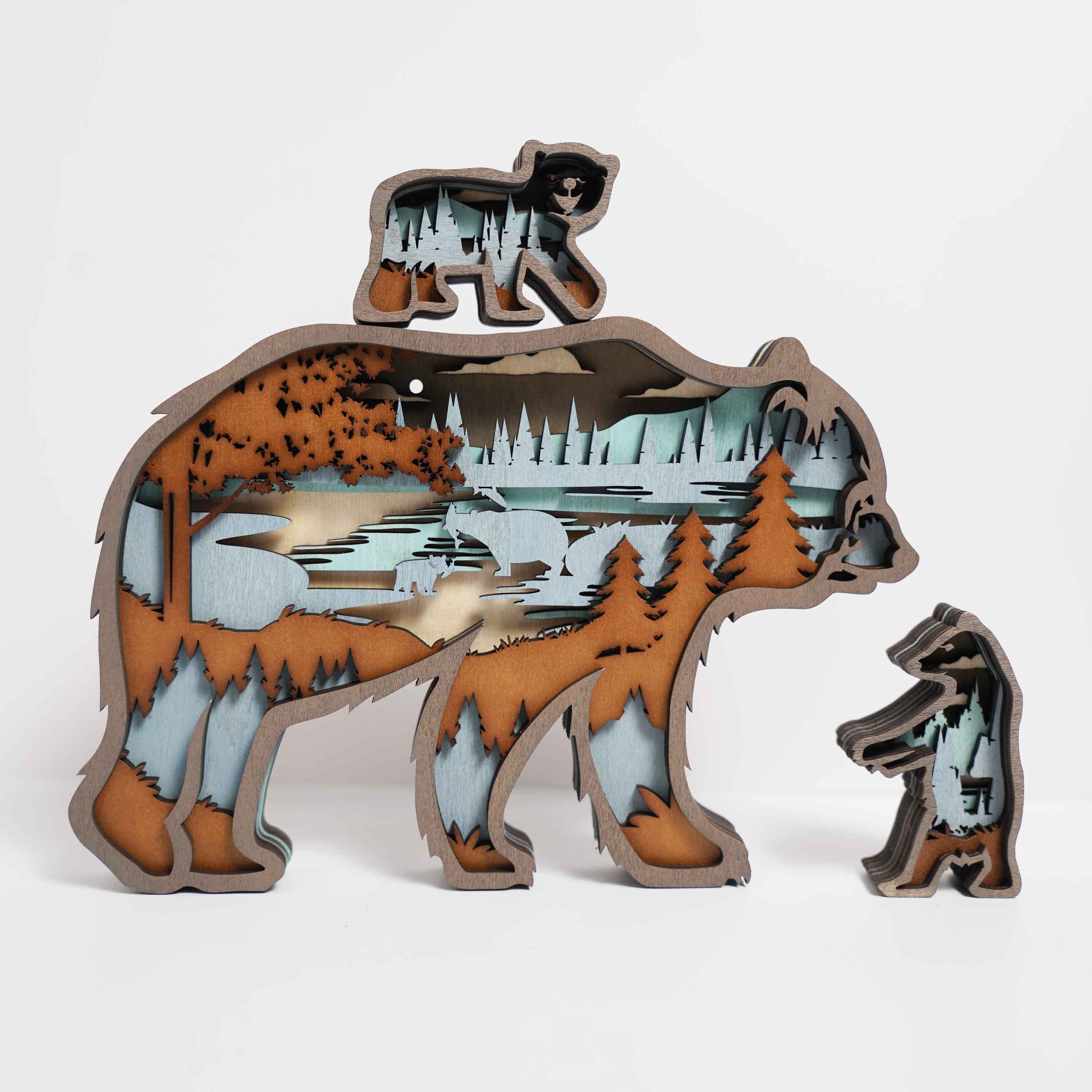 New Arrivals✨-Grizzly bears Carving Handcraft Gift