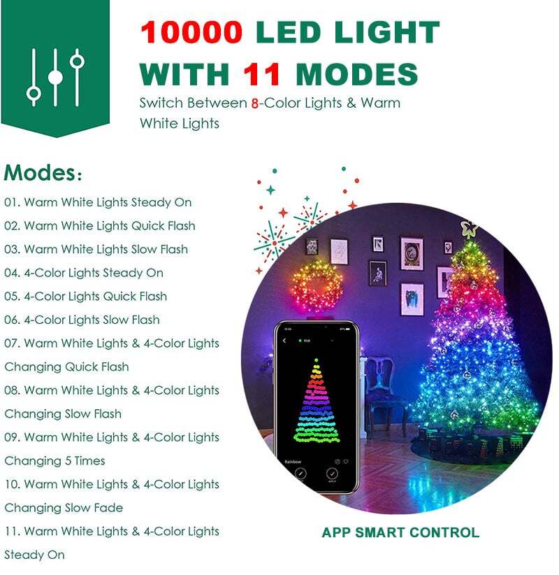 🚀Last Day Special Sale 60% OFF🎄Magical Remote Control Extendable Christmas Tree 🎁Easy to Install, Retractable, Controlled Lights