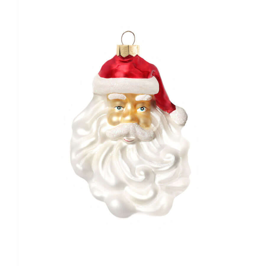 Santa Glass Ornament (4 Pack)