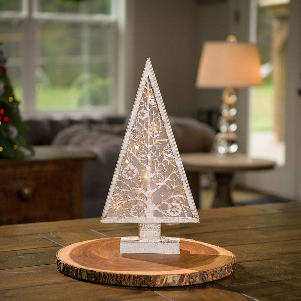 Winter Grace Lighted Wood Cut Tree EGGINGO®