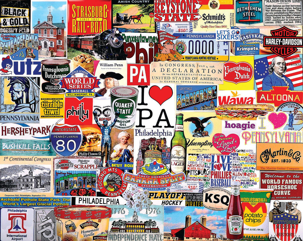 I Love Pennsylvania (1413pz) - 1000 Piece Jigsaw Puzzle