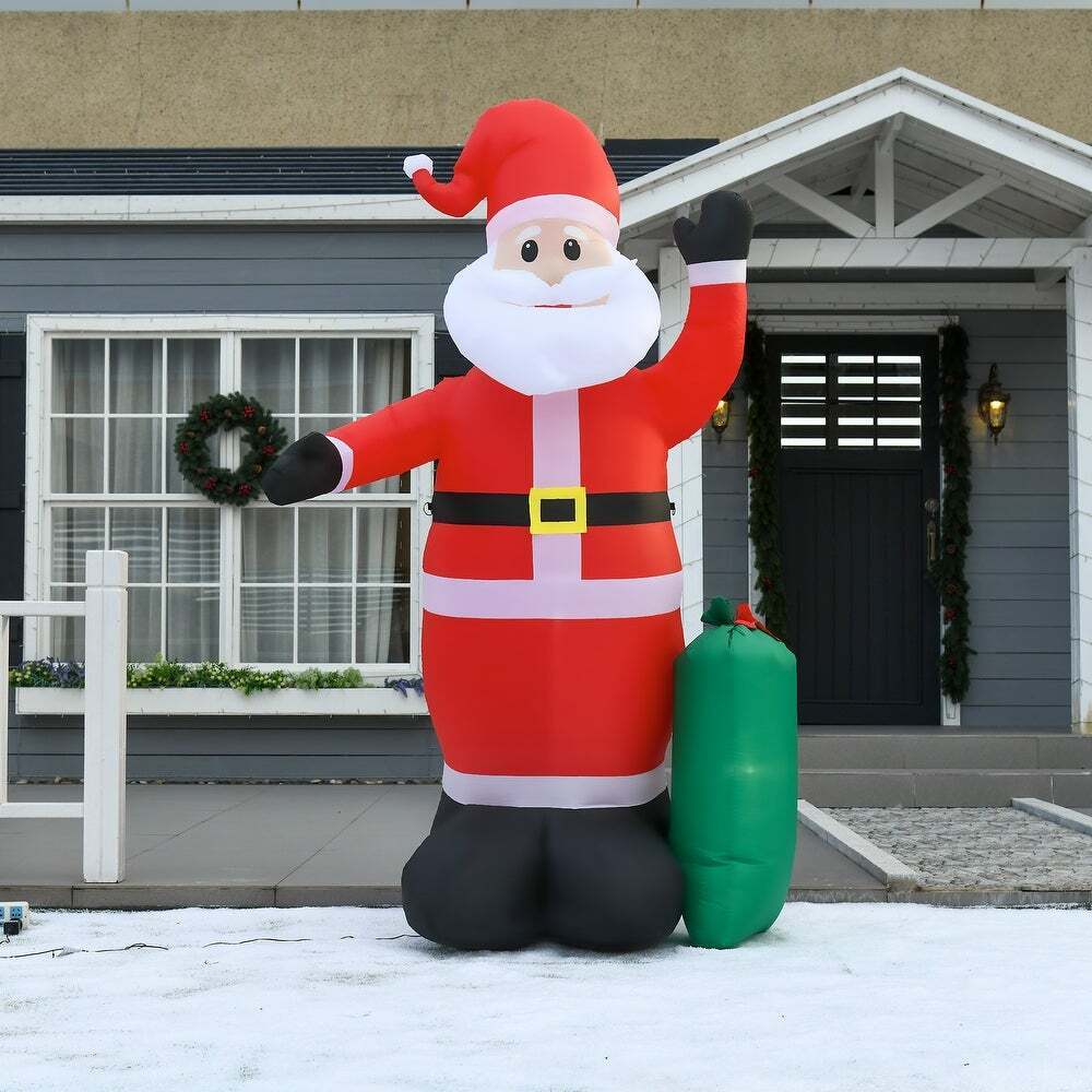 8' Santa Inflatable Christmas Decoration with Gifts - Yoafcr