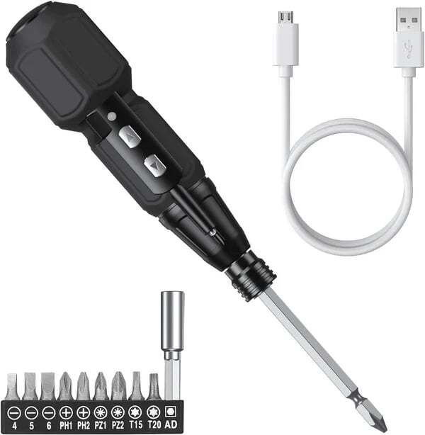 Electric screwdriver with LED light