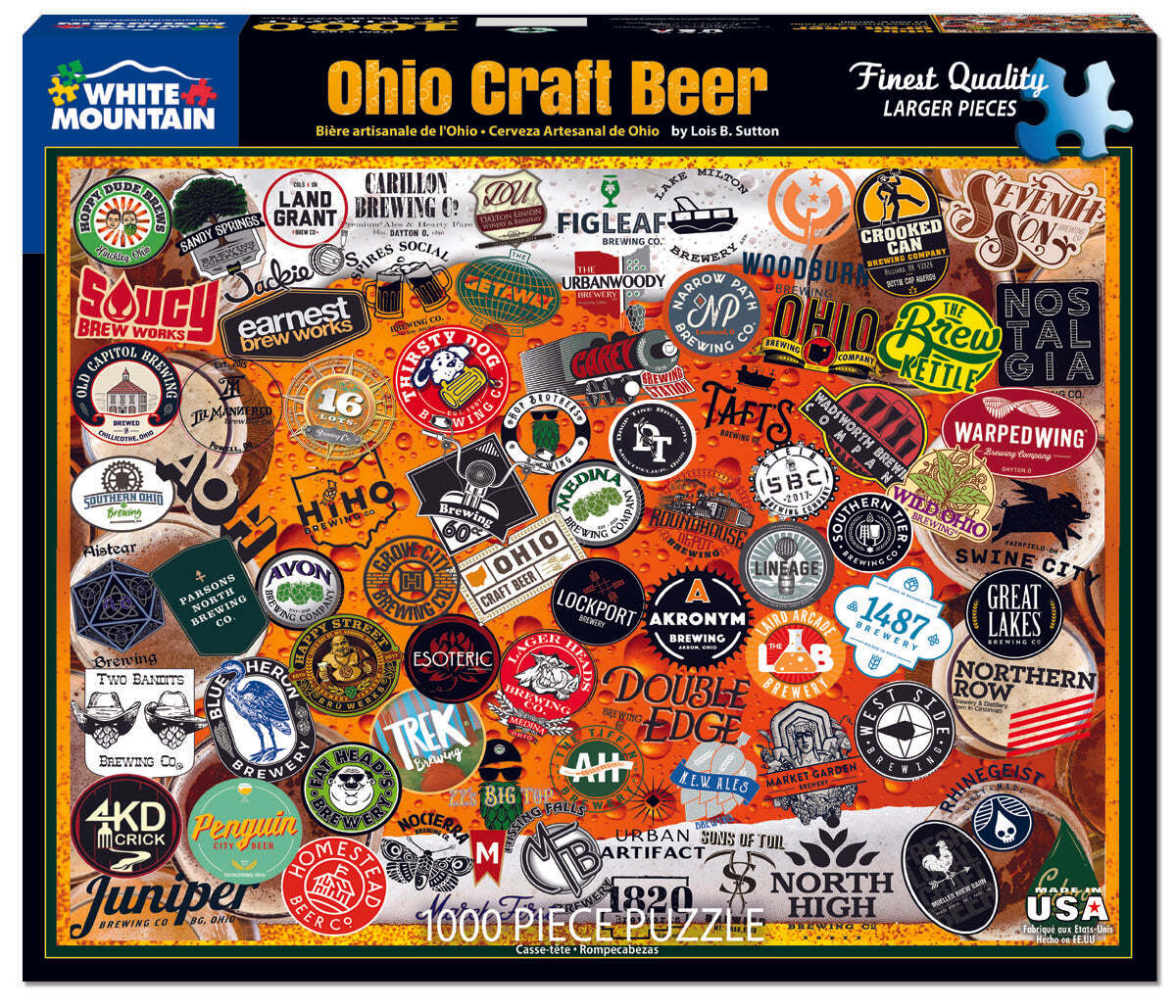 Ohio Craft Beer (1655pz) - 1000 Piece Jigsaw Puzzle