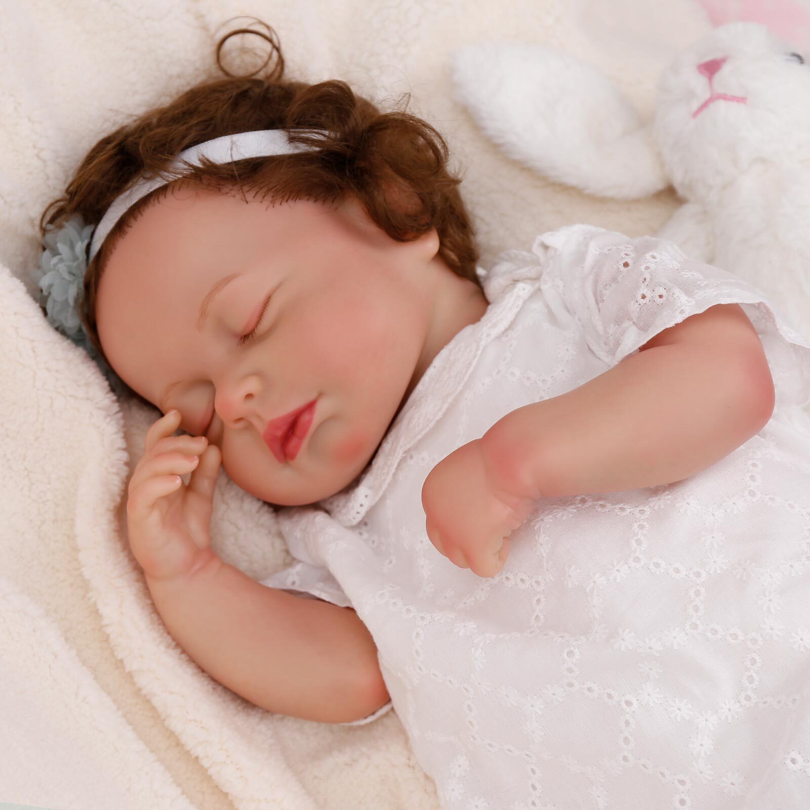 Babeside Lifelike Reborn Baby Dolls 20 inch Baby Girl Lucy RBGdoll