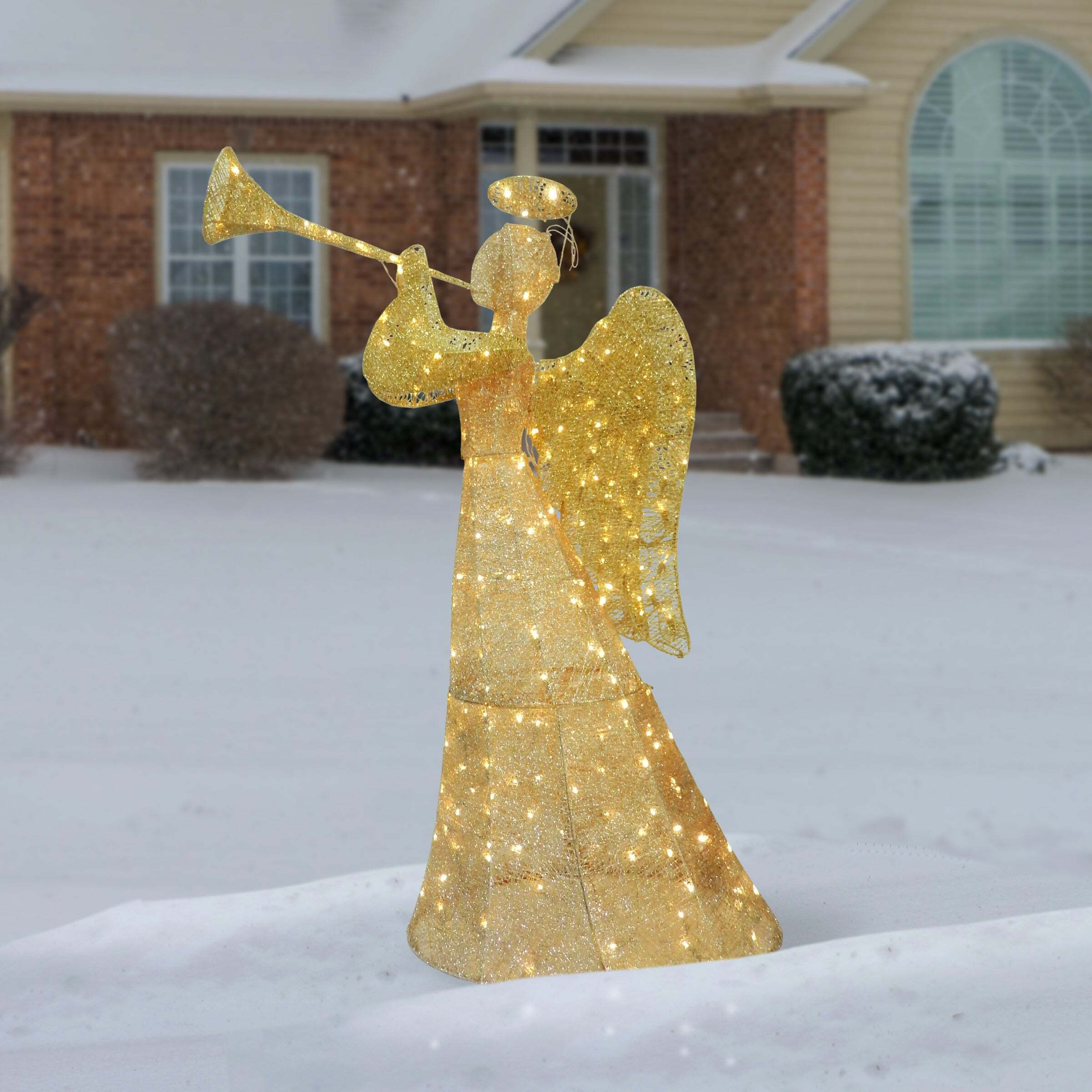 60in. Angel Decoration with LED Lights