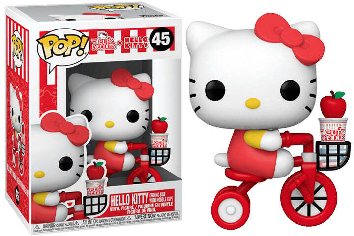 POP SANRIO HELLO KITTY RIDING BIKE WITH NOODLE CUP