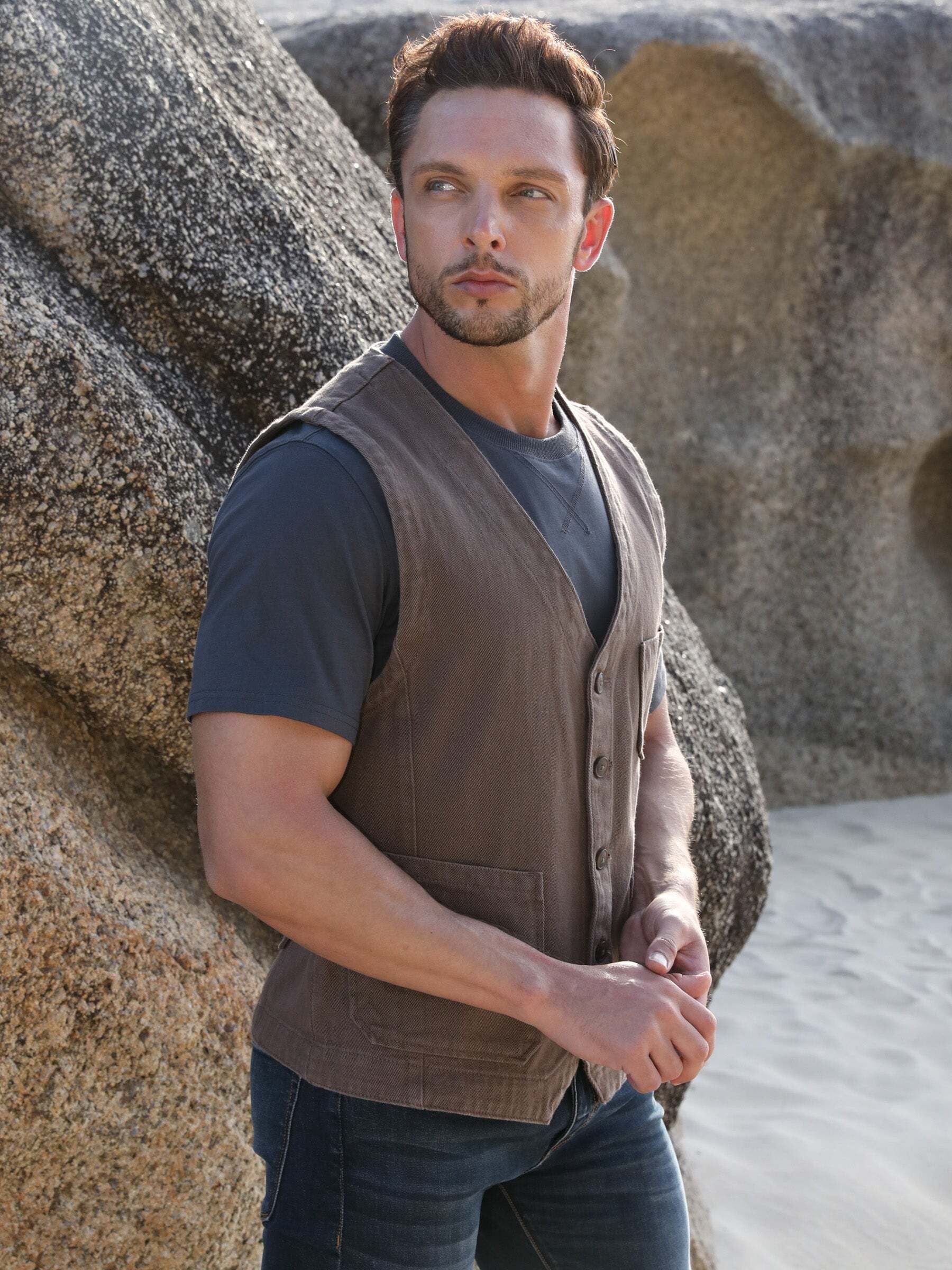 Pay Packet Vest in Wrapping Paper cjy139987