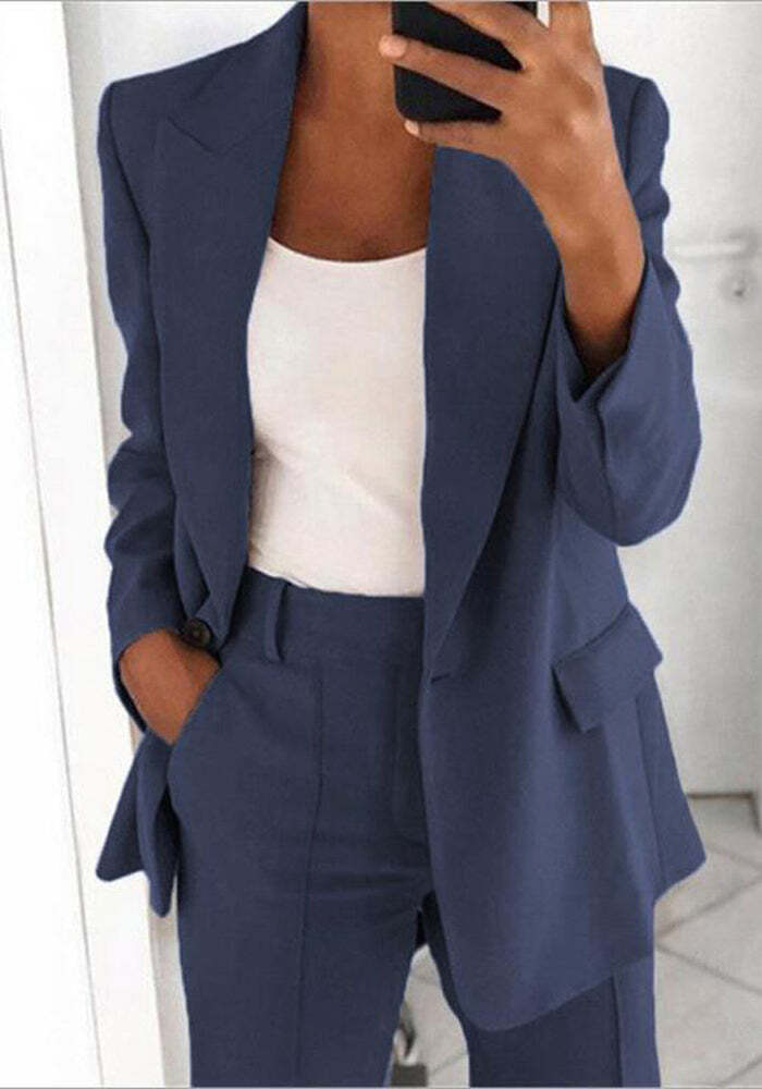 Truly Relaxed Easy Match Work Blazer and Pant Suit（⚡Clearance Sale）