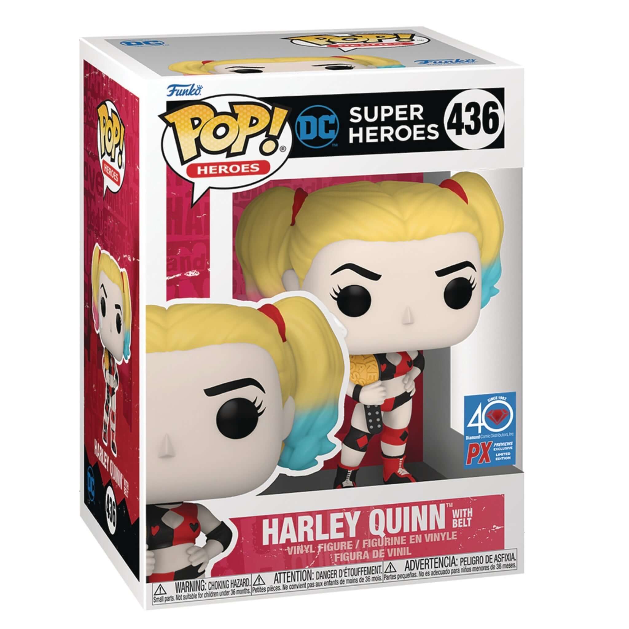 Harley Quinn with Belt Funko Pop! PX EXCLUSIVE