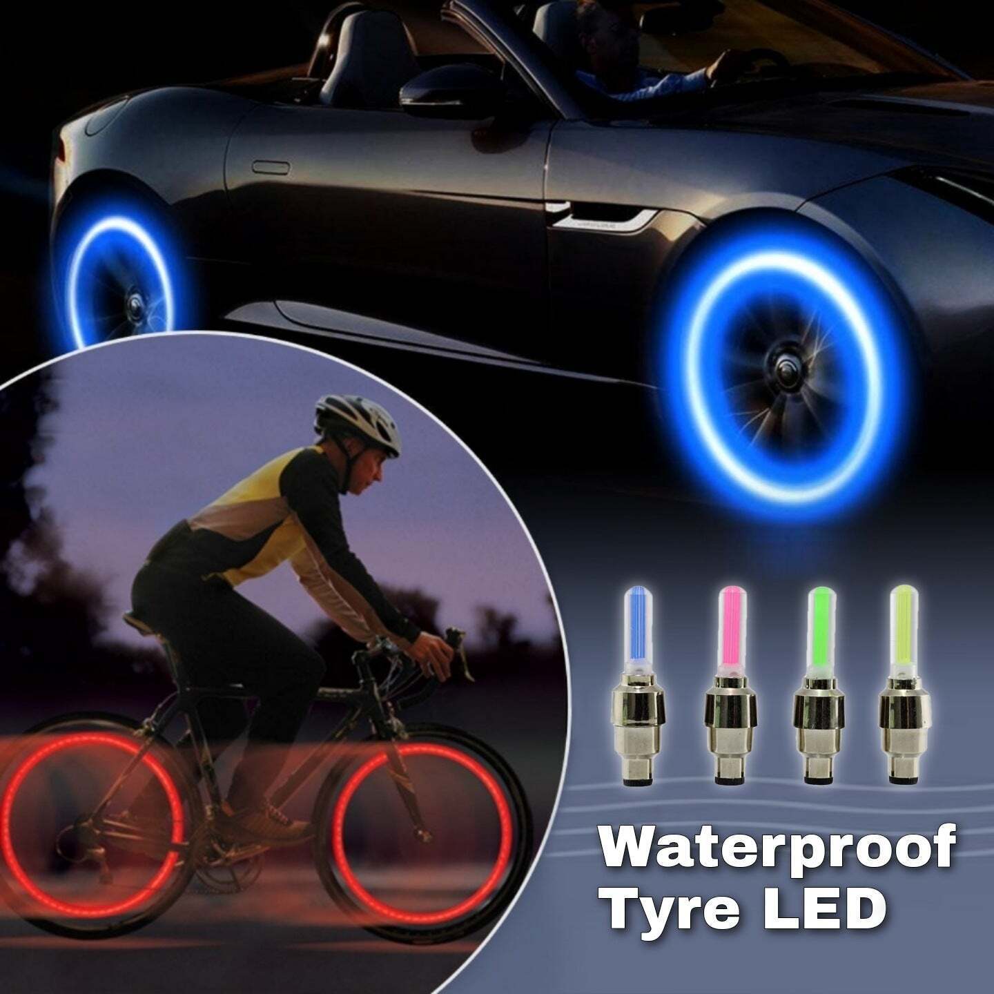 Waterproof Tyre LED (Pack of 2)