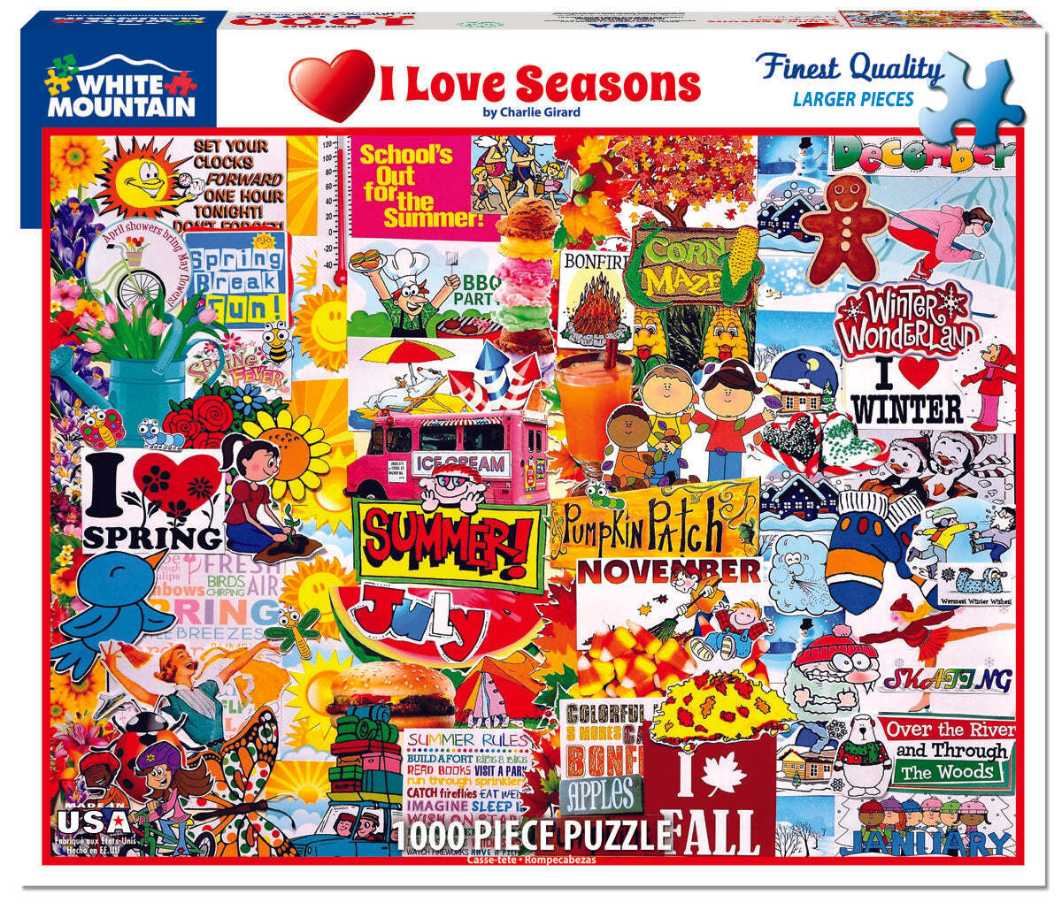 I Love Seasons (1666pz) - 1000 Piece Jigsaw Puzzle