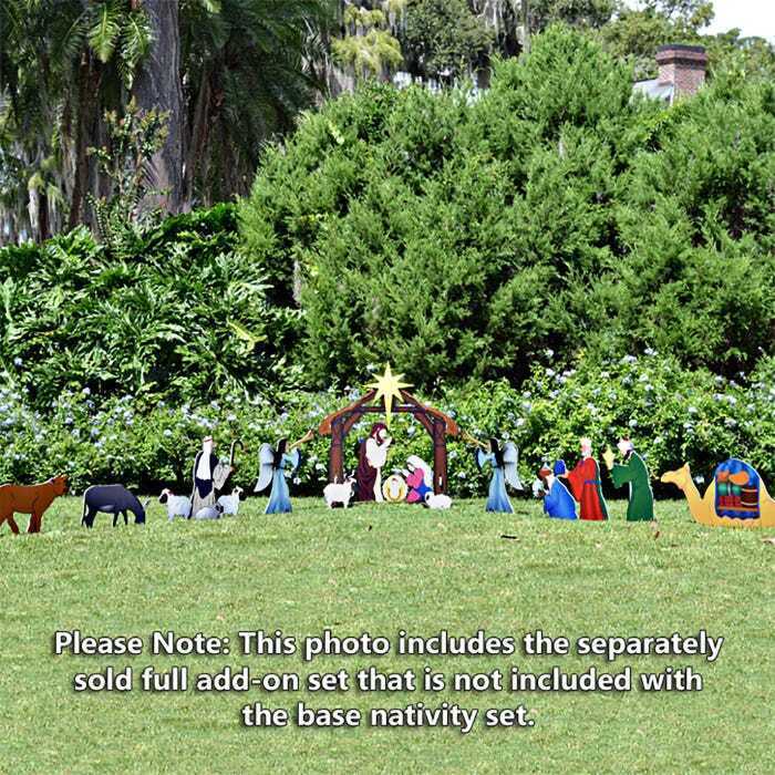 Holy Night Printed Outdoor Nativity Set QVC