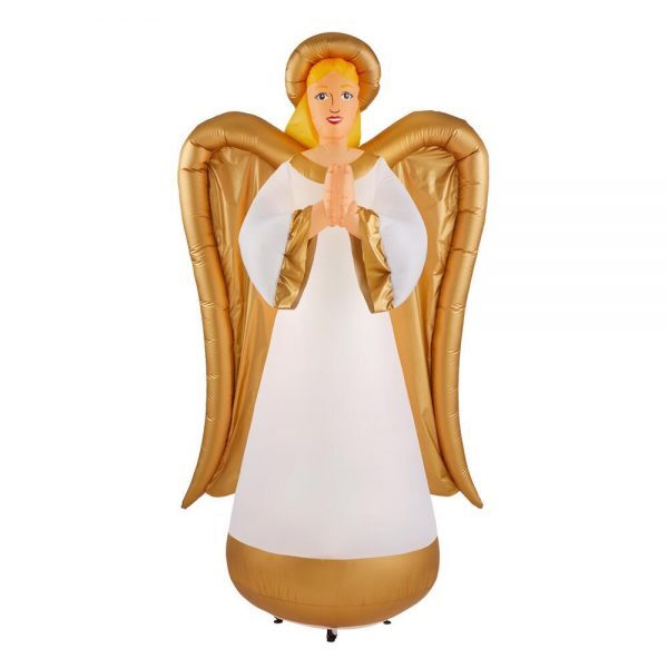 8 ft inflatable fuzzy luxe angel