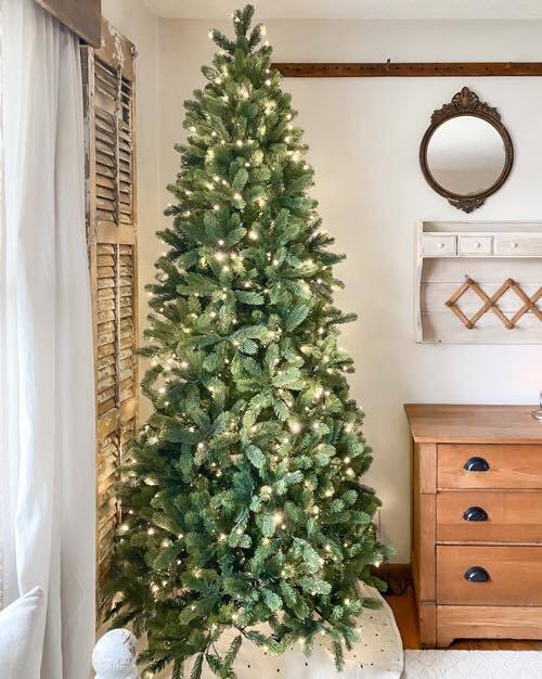 6.5' Royal Fir Slim Quick-Shape Artificial Christmas Tree Unlit