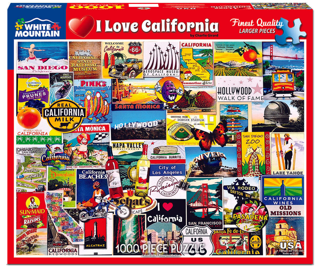 I love California (1161pz) - 1000 Piece Jigsaw Puzzle