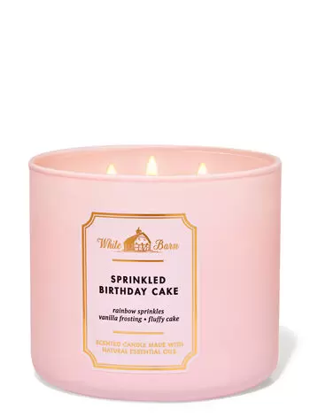 Sprinkled Birthday Cake 3-Wick Candle