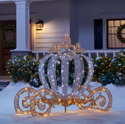 5 ft led twinkling carriage