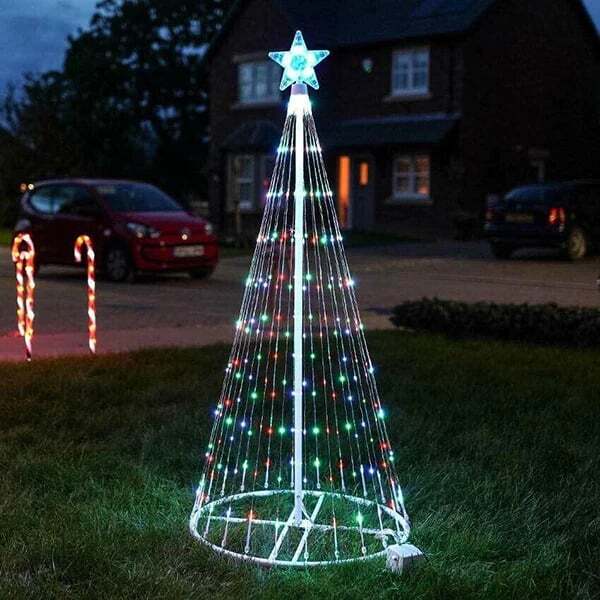 Multi-color LED animated outdoor Christmas tree - Partduag