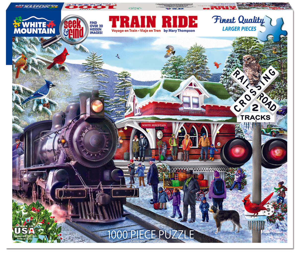 Train Ride - Seek & Find (1710) - 1000 Piece Jigsaw Puzzle