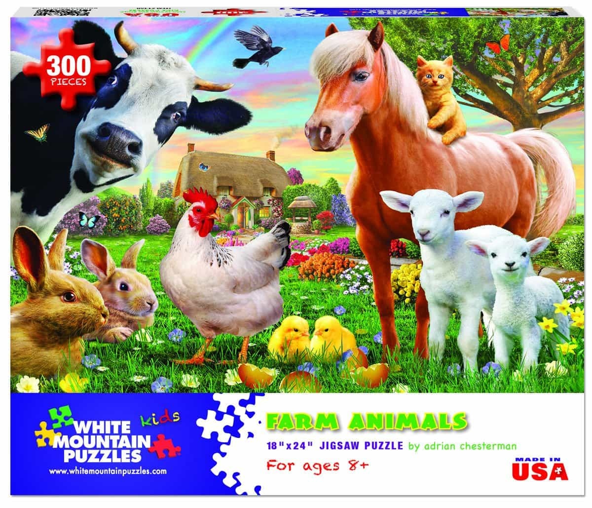 Farm Animals (1368pz) - 300 Piece Jigsaw Puzzle