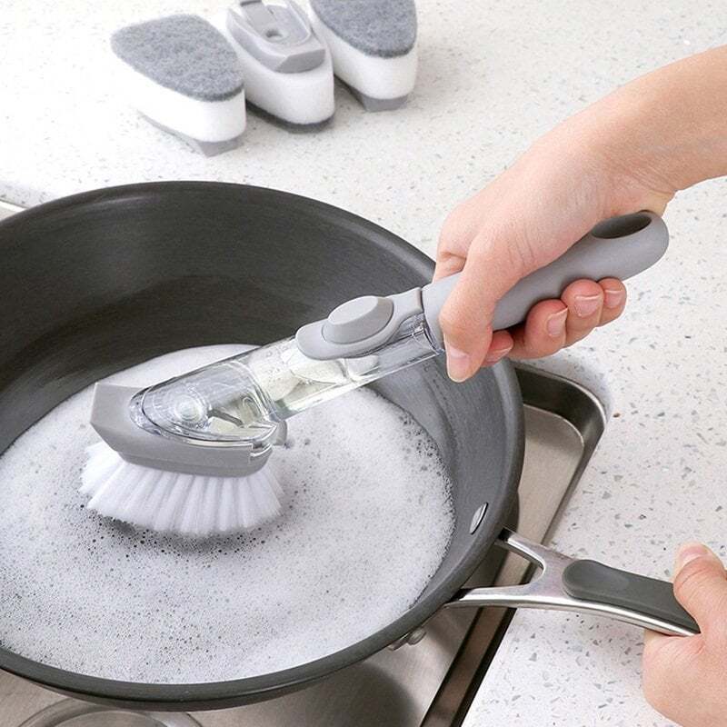 Kitchen Sink Scrubber Dish Washing Brush Tool - Sharlory