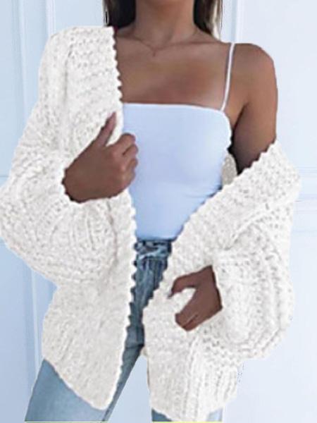 Women's Cardigans Knit Long Sleeve Loose Sweater Cardigan（⚡Clearance Sale）