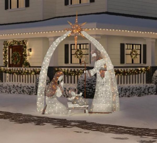 Christmas-10 ft led giant nativity scene - 🎅Christmas Sale🔥