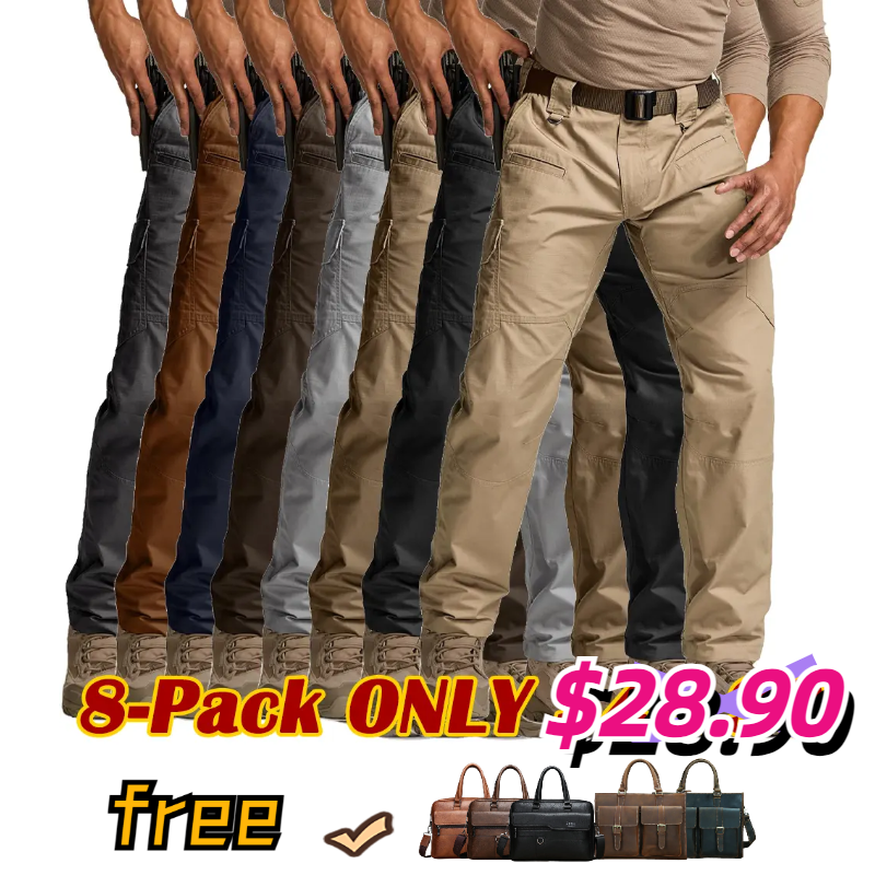 Men's Tactical Pants, Water Resistant Ripstop Cargo Pants - Beautiwardrob