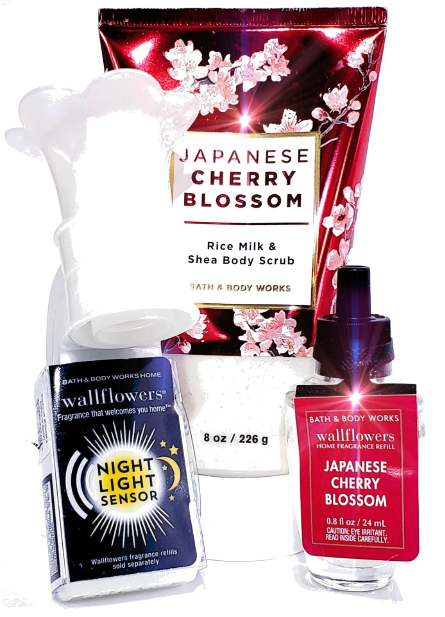 Japanese Cherry Blossom Sugar Scrub, Wallflower Plug & Bulb Factory