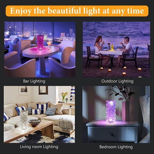 🎁Touching Control Rose Crystal Lamp - Buy 2 Free Shipping