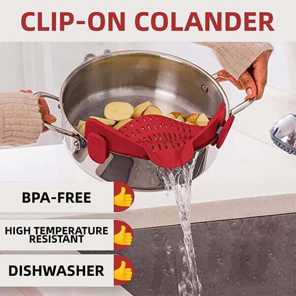 🔥Kitchenware hot selling section🔥Clip-on colander