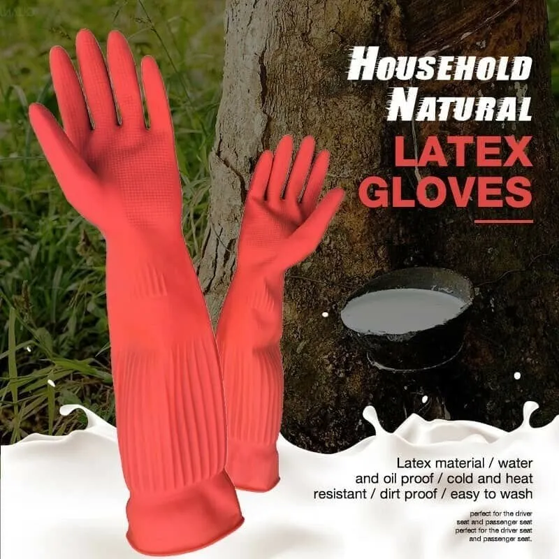 Household Natural Latex Gloves Greern