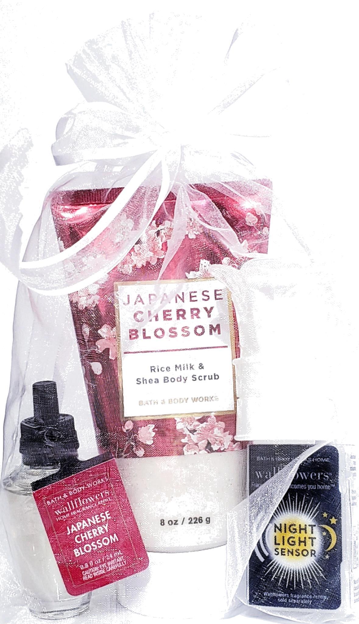 Japanese Cherry Blossom Sugar Scrub, Wallflower Plug & Bulb