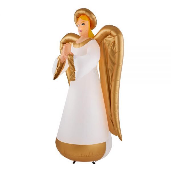 8 ft inflatable fuzzy luxe angel