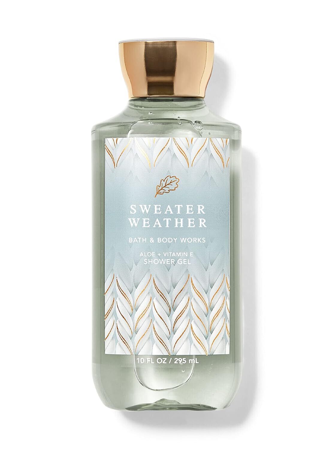 Bath and Body Works Sweather Weather Shower Gel Wash 10 Ounce Blue 2020 Bottle