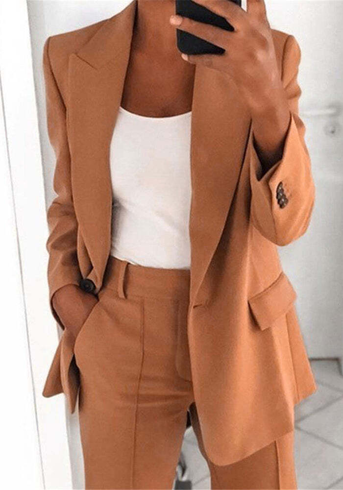 Truly Relaxed Easy Match Work Blazer and Pant Suit（⚡Clearance Sale）