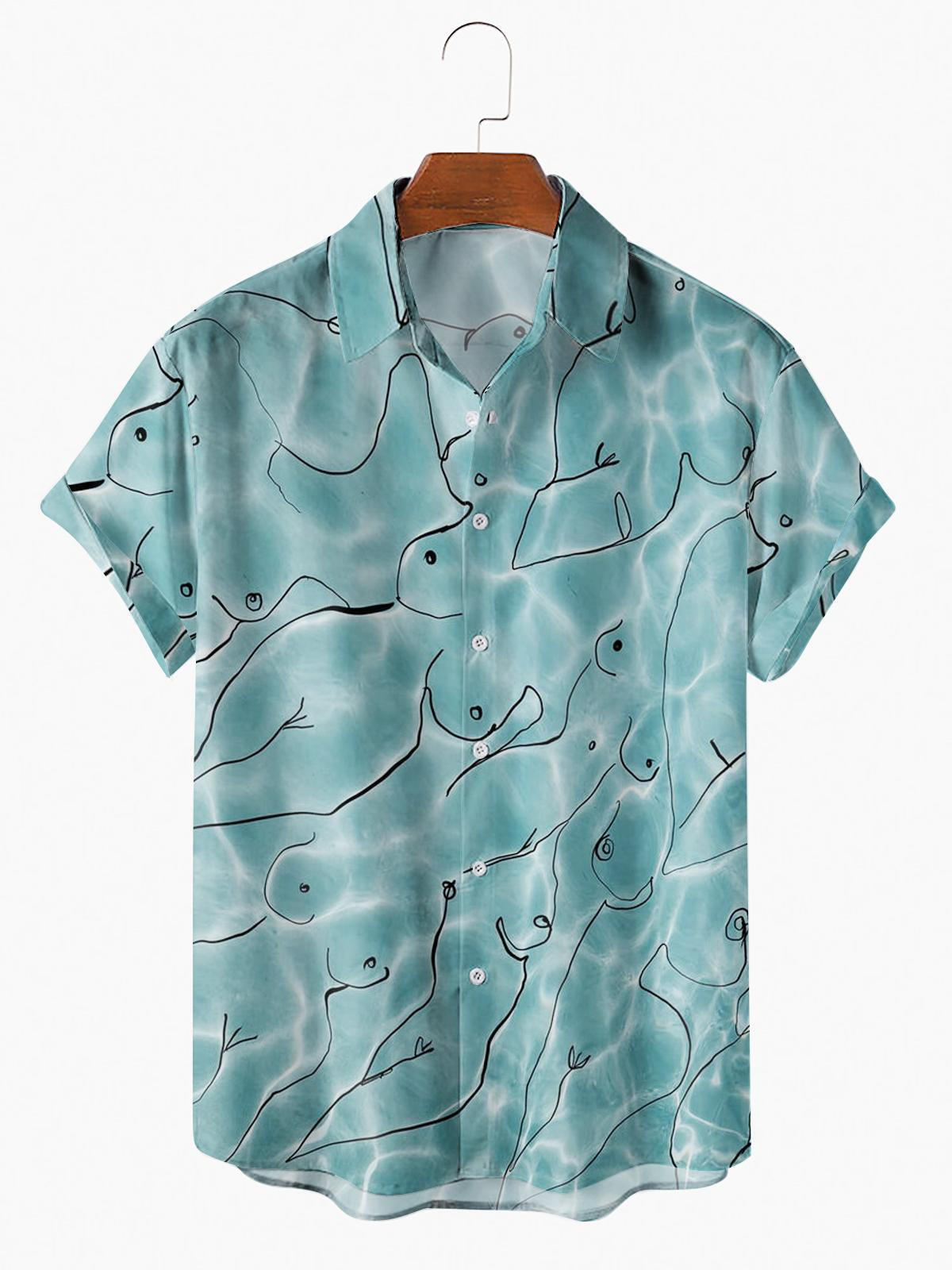 Men's Seawater Bikini Beach Shirt - coinee