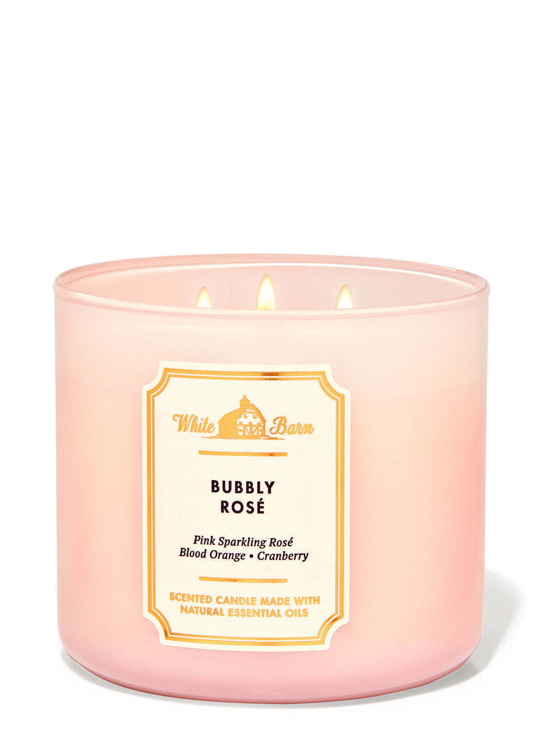 Bubbly rose - candle