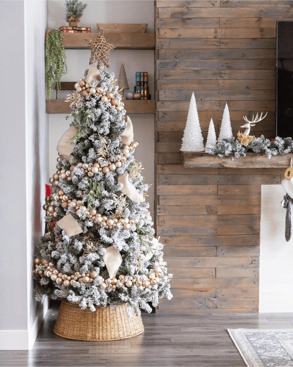 8' Prince Flock® Artificial Christmas Tree Unlit