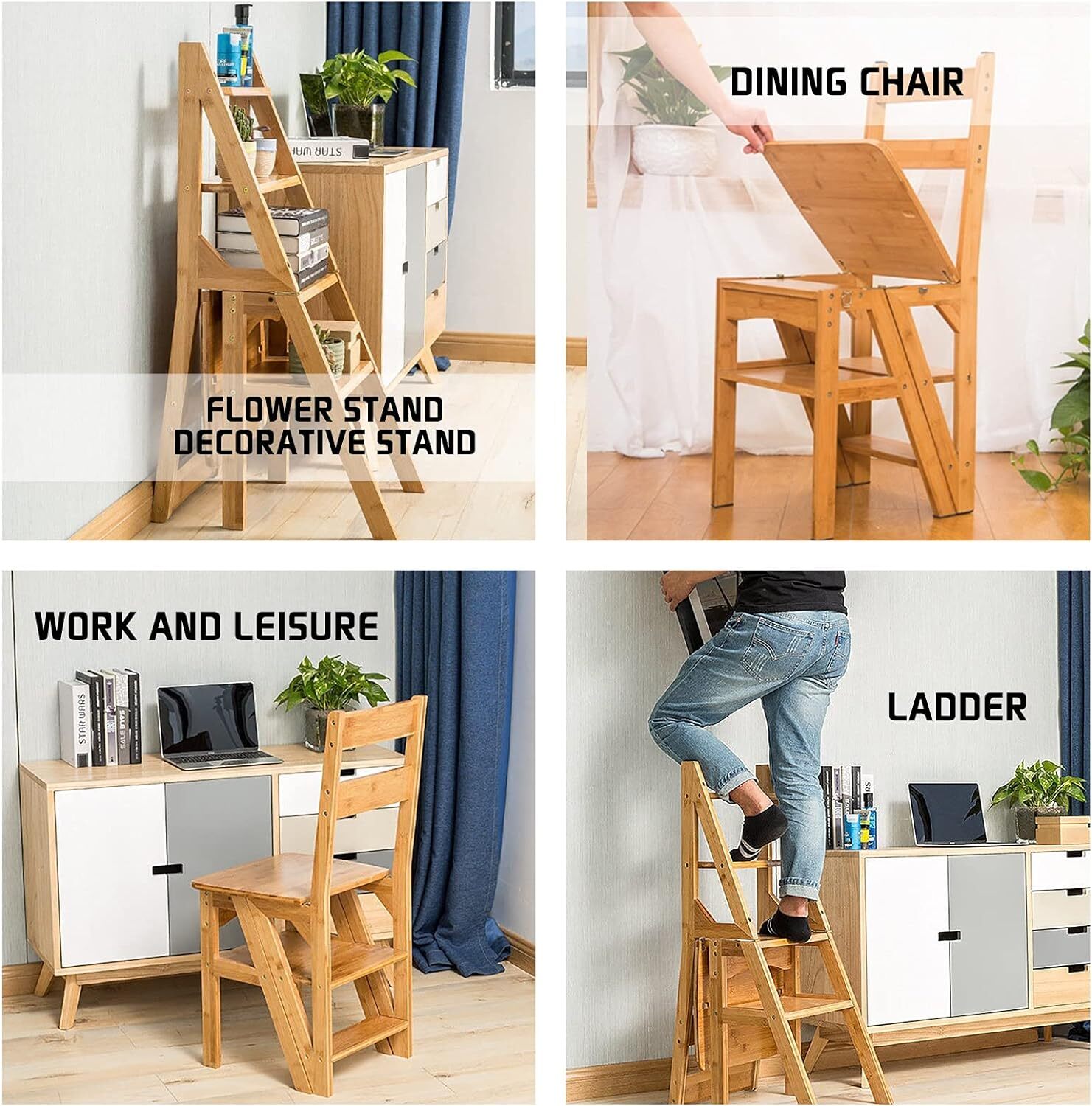 Multifunction foldable Chair Ladder Awtser