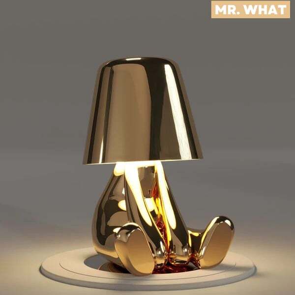 Creativity Thinker Little Golden Man Table Lamp