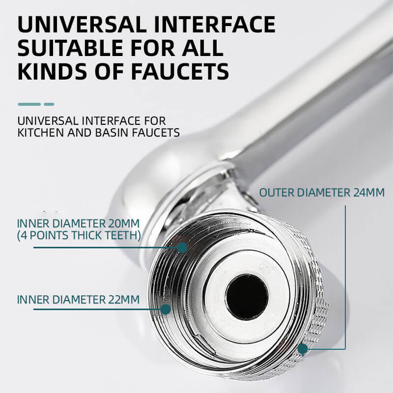 Universal 1080° Swivel Robotic Arm Swivel Extension Faucet Aerator