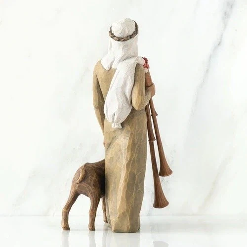 Zampognaro Shepherd with Bagpipe Nativity Figurine